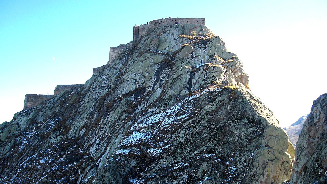 Babak Castle in the Qaradag mountains